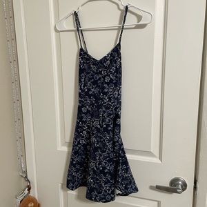 Blue floral dress
